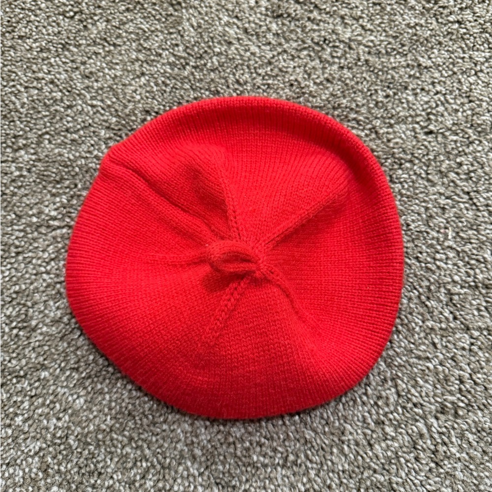 Red toddler girl barrette